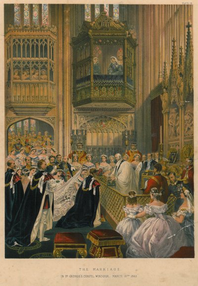 El matrimonio en la Capilla de San Jorge, Windsor, 10 de marzo de 1863, 1863 de Robert Charles Dudley